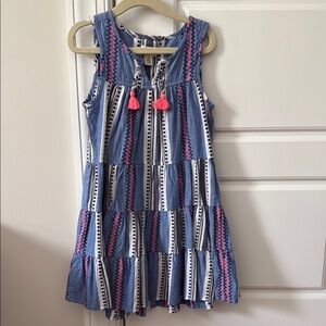 Hatley Blue and Pink Striped Kids Dress